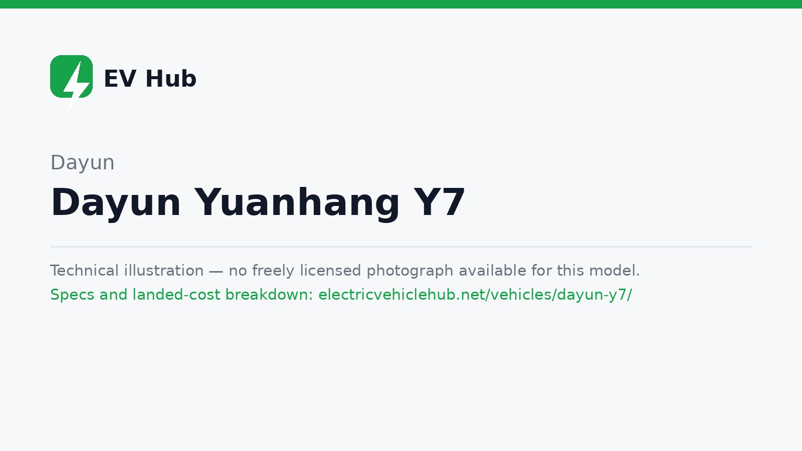 Dayun Yuanhang Y7 — Sedan (BEV)